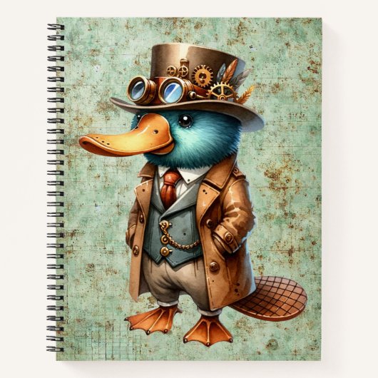 Stoomstijl Vogelbekdier Notitieboek (Voorkant)