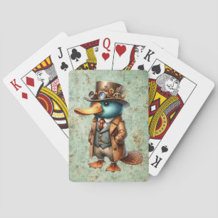 Stoomstijl Vogelbekdier Pokerkaarten