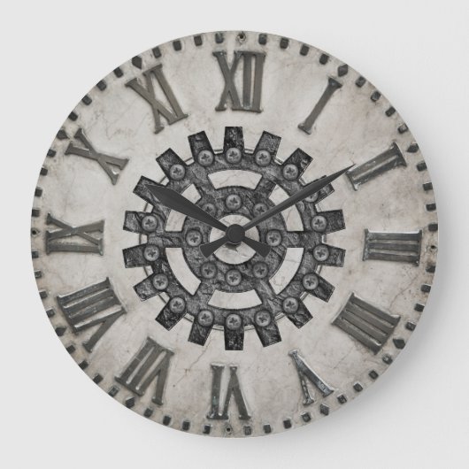 Stoomstijl Wandklok (Voorkant)