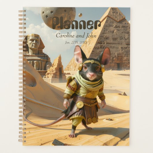 Stoomstijl Woestijnonderzoeker Muis Planner (Voorkant)