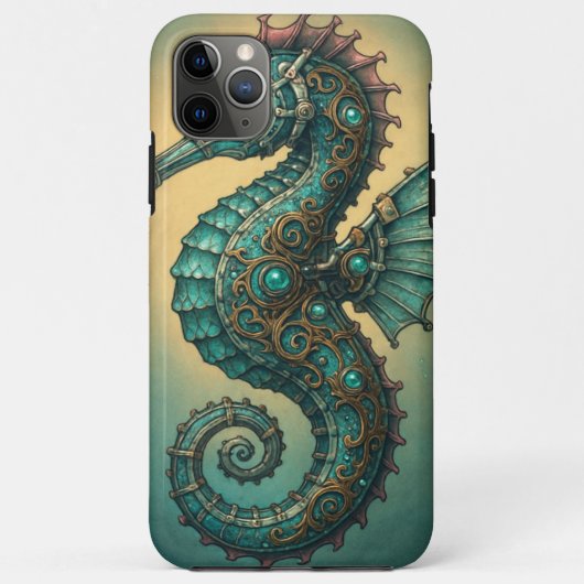 Stoomstijl Zeepaardje Case-Mate iPhone Case (Achterkant)