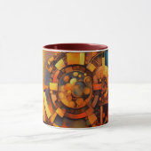 Stoomstijl Zonnewerktuig Abstract Mok (Midden)