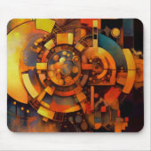 Stoomstijl Zonnewerktuig Abstract Muismat (Voorkant)