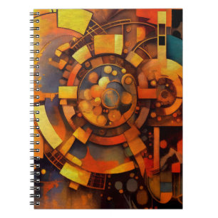 Stoomstijl Zonnewerktuig Abstract Notitieboek