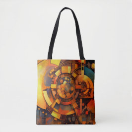 Stoomstijl Zonnewerktuig Abstract Tote Bag