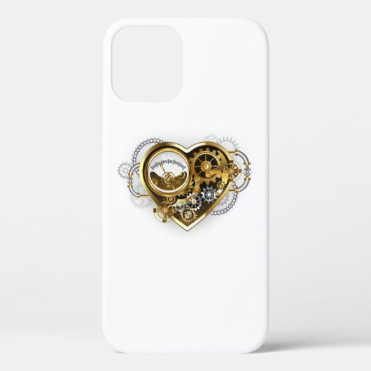 Stoomstijlhart met een Manometer Case-Mate iPhone Case (Achterkant)