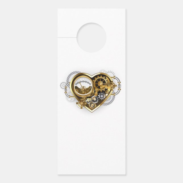 Stoomstijlhart met een Manometer Deurhanger (Voorkant)