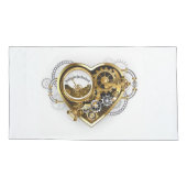 Stoomstijlhart met een Manometer Kussensloop (Achterkant-Links)