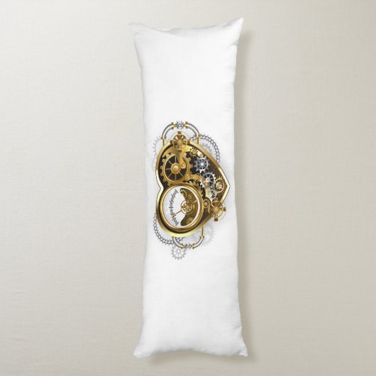 Stoomstijlhart met een Manometer Lichaamskussen (Achterkant (Verticaal))