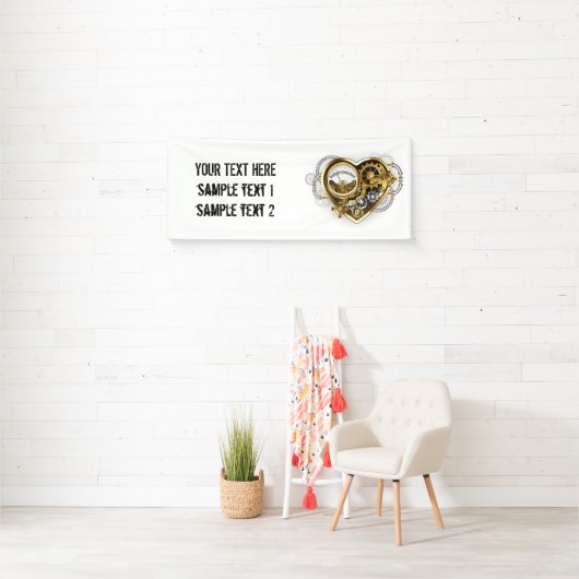 Stoomstijlhart met een Manometer Spandoek (Insitu)