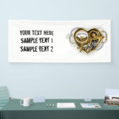 Stoomstijlhart met een Manometer Spandoek (Beurs)