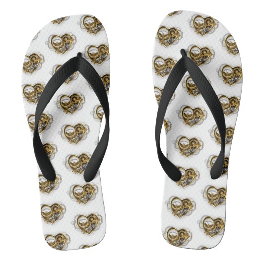 Stoomstijlhart met een Manometer Teenslippers (Voetbed)