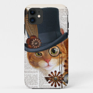 Stoomstijlkat op Woordenboekpagina Case-Mate iPhone Case