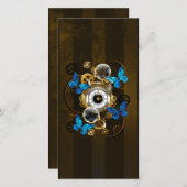 Stoomstijltandwielen en Blauwe Vlinders Aankondiging (Voorkant / Achterkant)