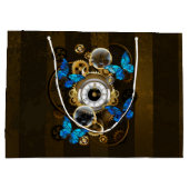 Stoomstijltandwielen en Blauwe Vlinders Groot Cadeauzakje (Achterkant)