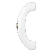 Stoomstijltandwielen en Blauwe Vlinders Keramische Kastgreep (Zijkant)