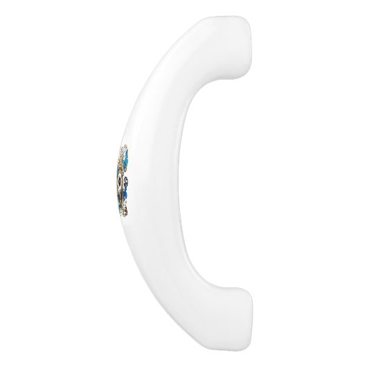 Stoomstijltandwielen en Blauwe Vlinders Keramische Kastgreep (Zijkant)