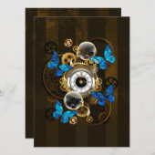 Stoomstijltandwielen en Blauwe Vlinders Menu (Voorkant / Achterkant)