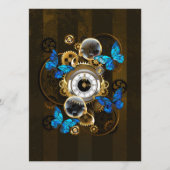 Stoomstijltandwielen en Blauwe Vlinders Menu (Voorkant)