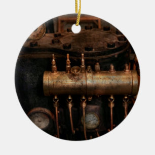 Stoomstijltijd - Loodgieterswerk - De kleppenmatri Keramisch Ornament