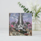 Stoomstiptijdmachine  kaart (Staand voorkant)