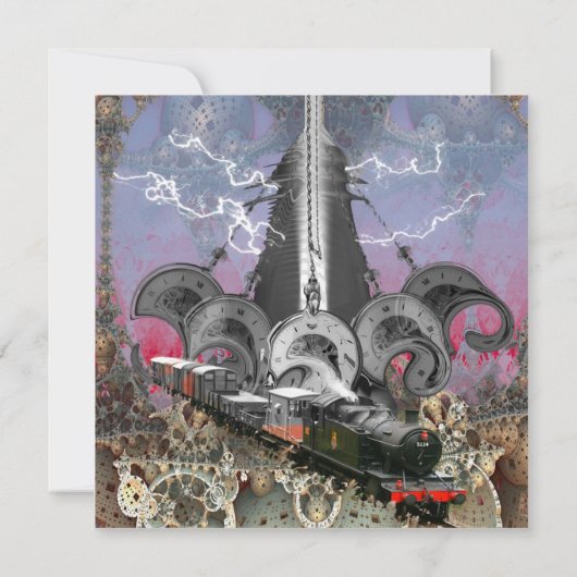 Stoomstiptijdmachine  kaart (Achterkant)