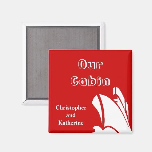 Stoomstoomdeur marker rood magneet (Voorkant / Achterkant)