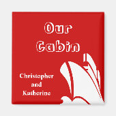 Stoomstoomdeur marker rood magneet (Voorkant)