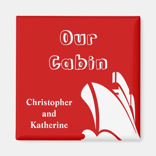 Stoomstoomdeur marker rood magneet (Voorkant)