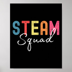Stoomteam terug naar school eerste dag stoom leraa poster
