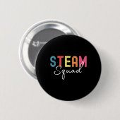 Stoomteam Terug naar school Eerste dag Stoomleraar Ronde Button 5,7 Cm (Voorkant /achterkant)