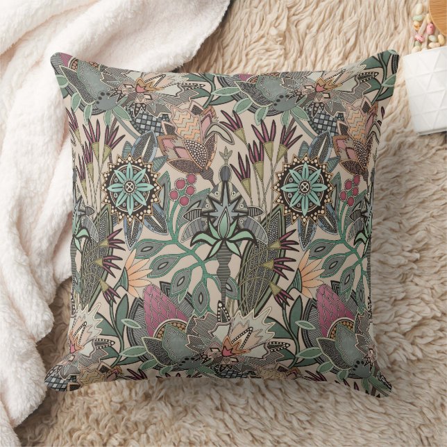 stoomtech chintz beige kussen (Deken)