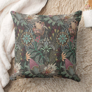 stoomtech chintz grijs kussen