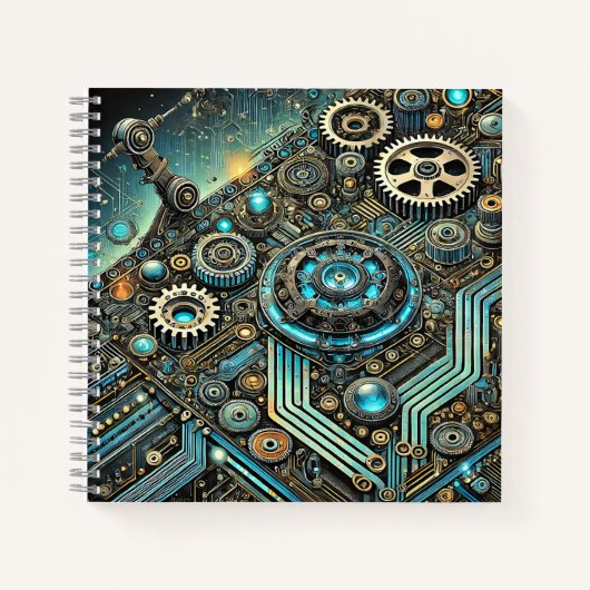 Stoomtech Circuits & Cybernetisch Systeem Notitieboek (Voorkant)