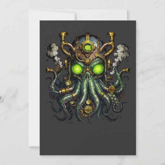 Stoomtech Cthulhu monster Kaart (Voorkant)