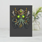 Stoomtech Cthulhu monster Kaart (Staand voorkant)