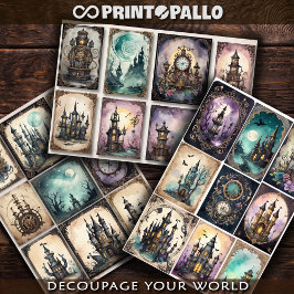 Stoomtech decoratieve elementen voor decoupage #1 inpakpapier vel