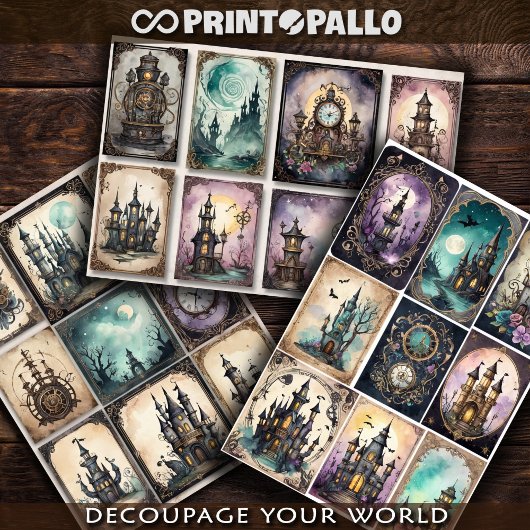 Stoomtech decoratieve elementen voor decoupage #1 inpakpapier vel
