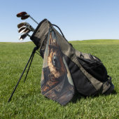 Stoomtech Duitse Herdershond met hoge hoed Golfhanddoek (Groen)