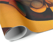 Stoomtech Gouden Mechanisme Abstract Cadeaupapier (Rol Hoek)