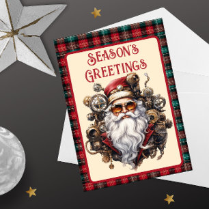 Stoomtech Hipster Sinterklaas Feestdagenkaart
