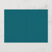 Stoomtech Horloge Goudd en Turkoois Briefkaart (Achterkant)