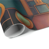 Stoomtech Industriele Geometrische Kunst Cadeaupapier (Rol Hoek)
