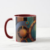 Stoomtech Industriele Geometrische Kunst Mok (Links)