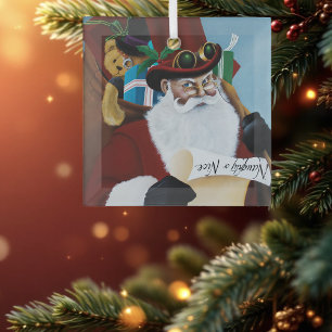 Stoomtech Kerstman Victoriaanse Kerst Fantasie Kun Glas Ornament