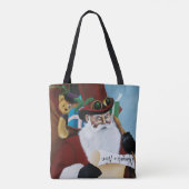 Stoomtech Kerstman Victoriaanse Kerst Fantasie Kun Tote Bag (Achterkant)