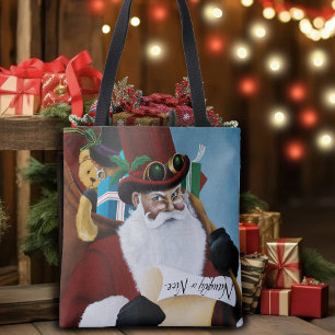 Stoomtech Kerstman Victoriaanse Kerst Fantasie Kun Tote Bag