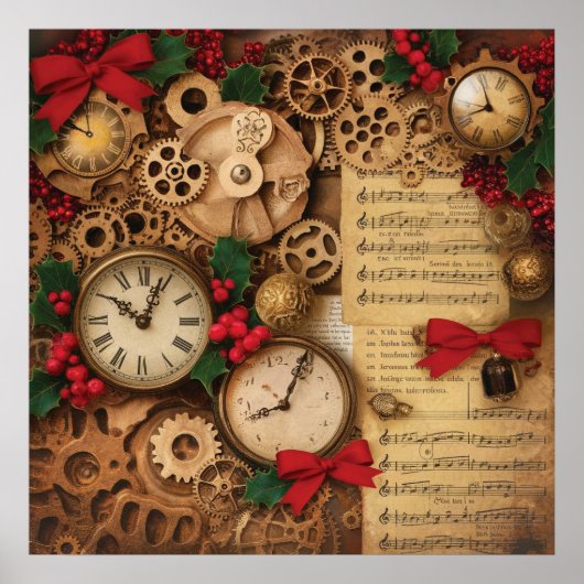 Stoomtech Kerstposter Poster (Voorkant)