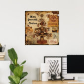 Stoomtech Kerstposter Poster (Thuiskantoor)