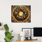 Stoomtech Kerstposter Poster (Thuiskantoor)